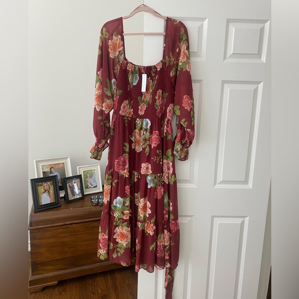 Floral midi dress